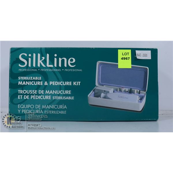 SILKLINE PROFESSIONAL STERILIZABLE MANI PEDI KIT.