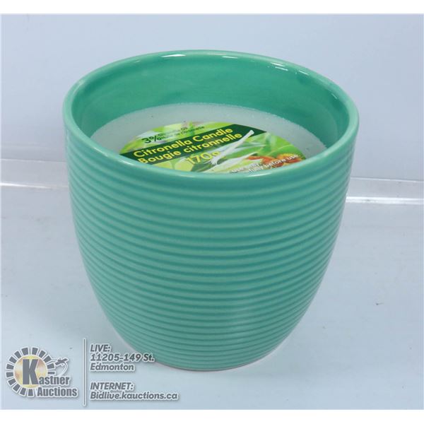 170G CITRONELLA CANDLE IN A COLOURFUL POT