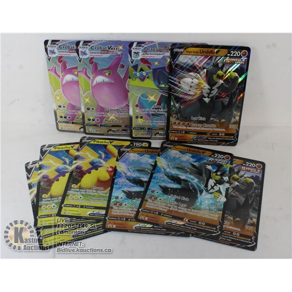 x10 JUMBO POKEMON COLLECTORS CARDS, NEW