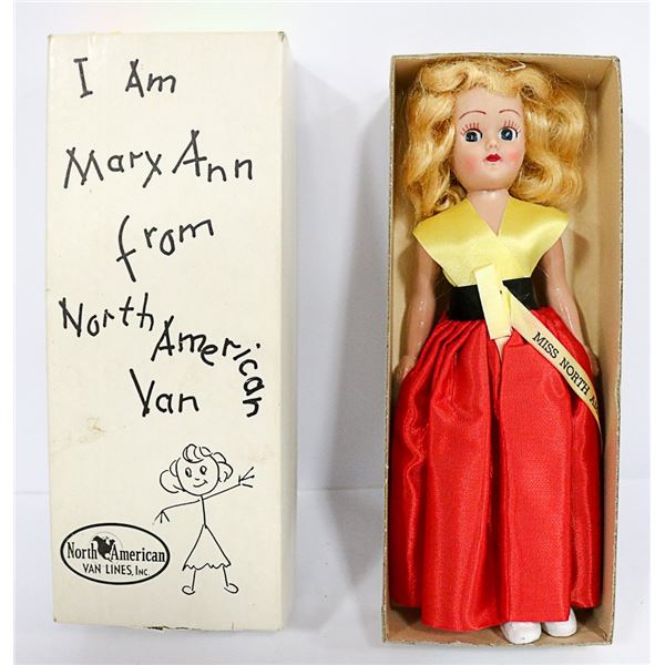 NORTH AMERICAN VAN LINES DOLL IN BOX