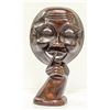 Image 1 : CHOCOLATE BROWN FACE AND HAND STATUE