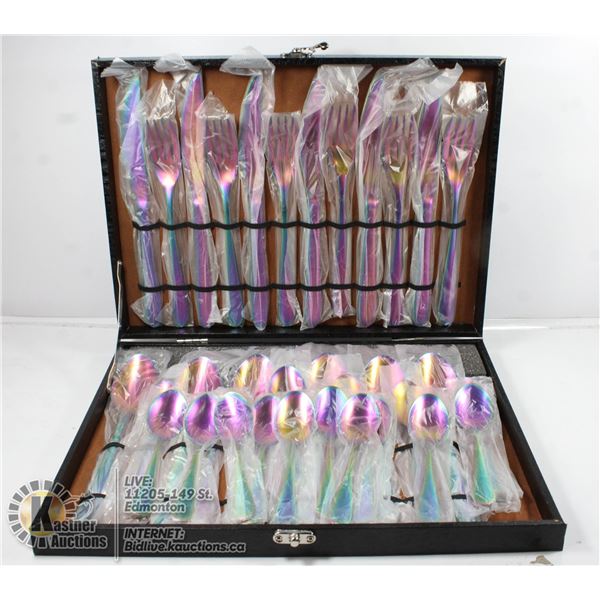 34 PIECE CUTLERY SET-INCLUDING 10 ADDT'L SPOONS