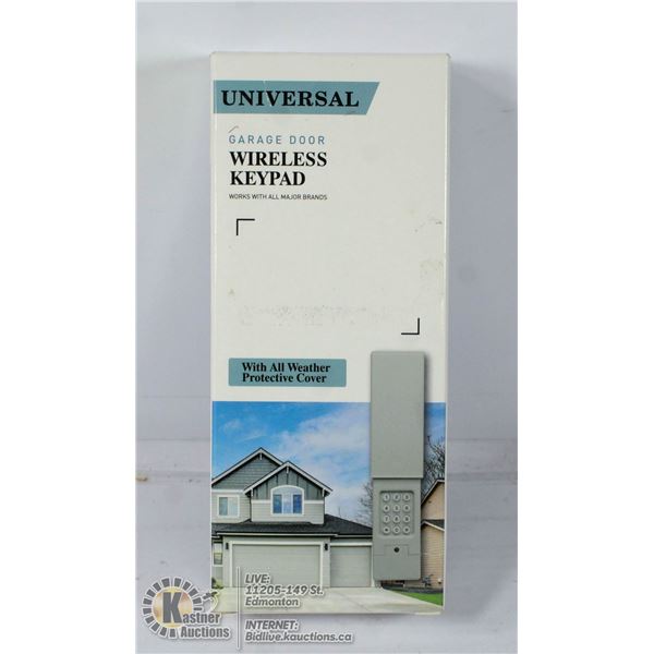 UNIVERSAL GARAGE DOOR WIRELESS KEYPAD