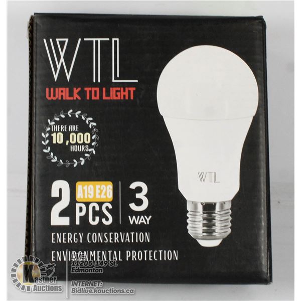 WTL 2PCS 3 WAY LED BULBS