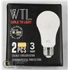 Image 1 : WTL 2PCS 3 WAY LED BULBS