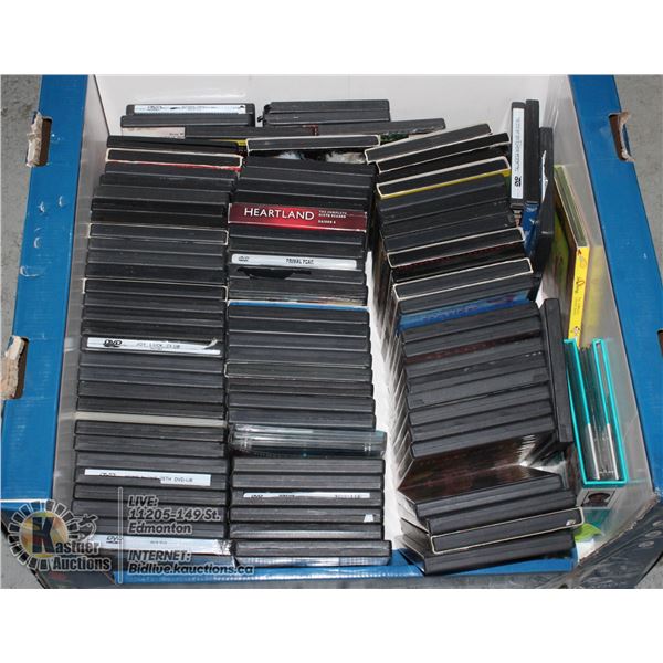 HUGE BOX FULL OF DVDS #1 ABOUT 100
