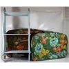 Image 1 : 2 FLORAL  FABRIC 1960'S  ERA SUITCASES