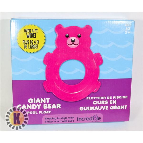 NEW PINK GIANT CANDY BEAR POOL FLOAT