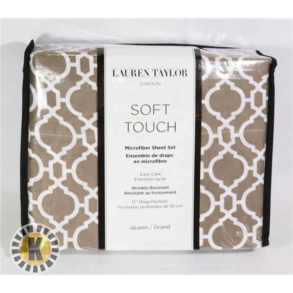 NEW QUEEN SIZE MICROFIBER 4PC SHEET SET