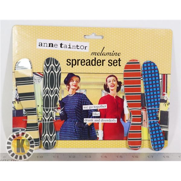 NEW 4PC MELAMINE SPREADER SET