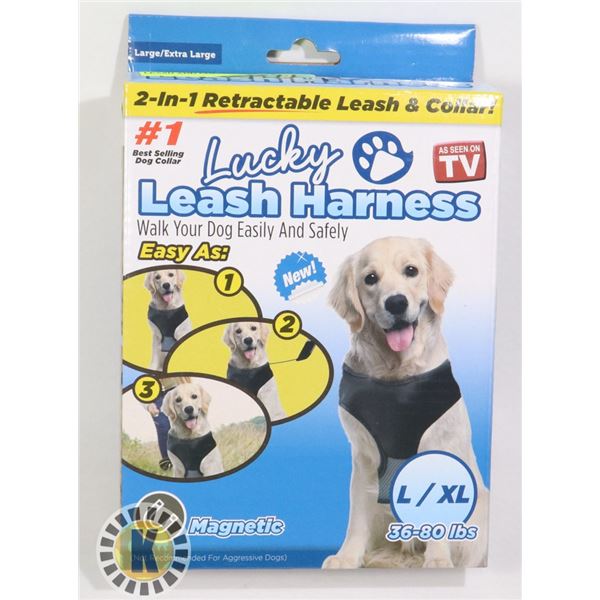 NEW 2 IN 1 RETRACTABLE DOG LEASH AND COLLAR