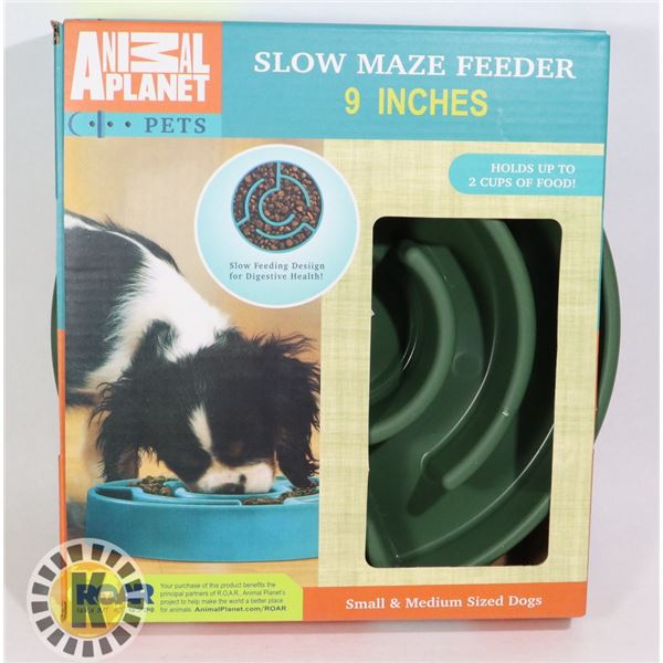 NEW ANIMAL PLANET 9' SLOW MAZE FEEDER BOWL
