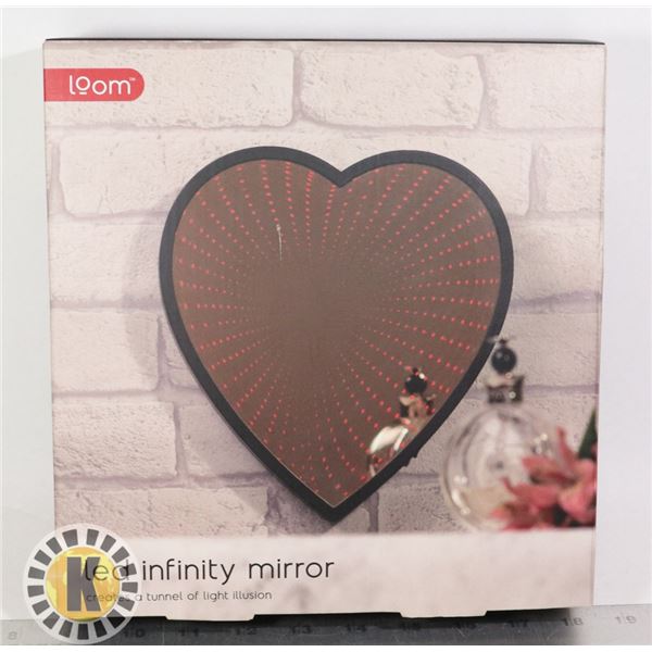 NEW HEART SHAPED LED INFINITY MIRROR