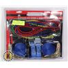 Image 1 : NEW RATCHET TIE DOWN AND BUNGIE CORD SET