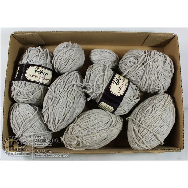 8 SKEINS TIBER COTTON YARN. FRANCE
