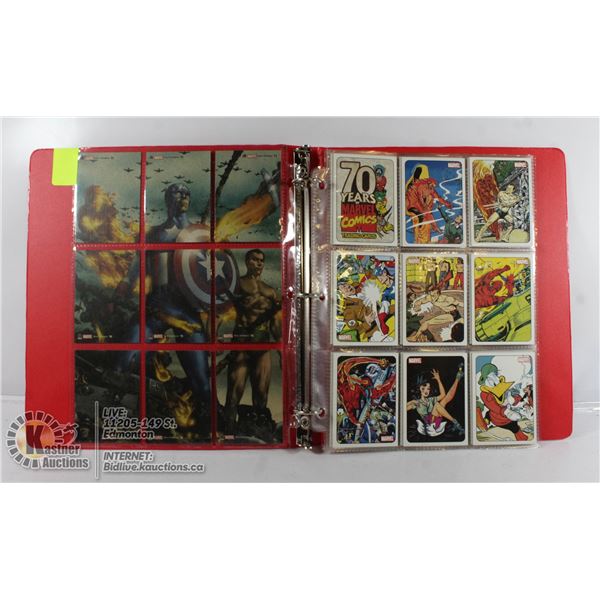 2009 MARVEL CARD SET WITH 9 INSERT TRIBUTE CARDS