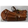 Image 1 : LEATHER TRAVEL DUFFLE BAG