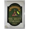 Image 1 : BILLIARD PLAQUE 16" X 24