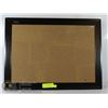 Image 1 : BULLETIN BOARD CORK AND WOOD FRAME. HOLES FOR EASY