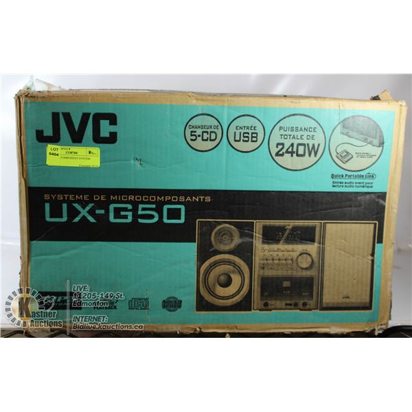 JVC MINI COMPONENT SYSTEM STEREO