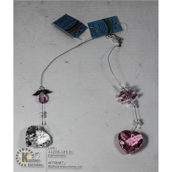 ART CRISTAL SUN CATCHERS PAIR