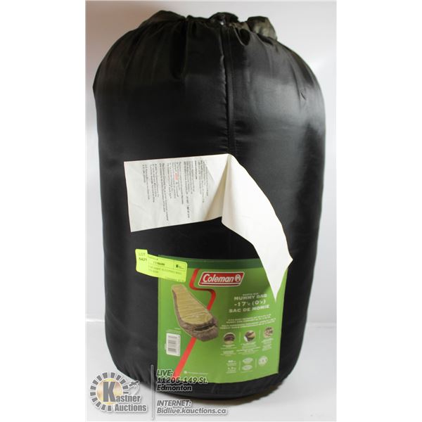 COLEMAN MUMMY SLEEPING BAG 60 OZ NORTH RIM