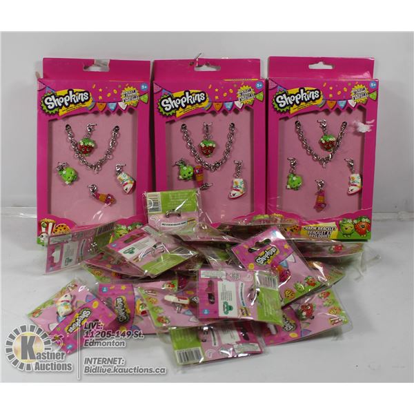 SHOPKINS JEWELRY LOT ALL TOGETHER