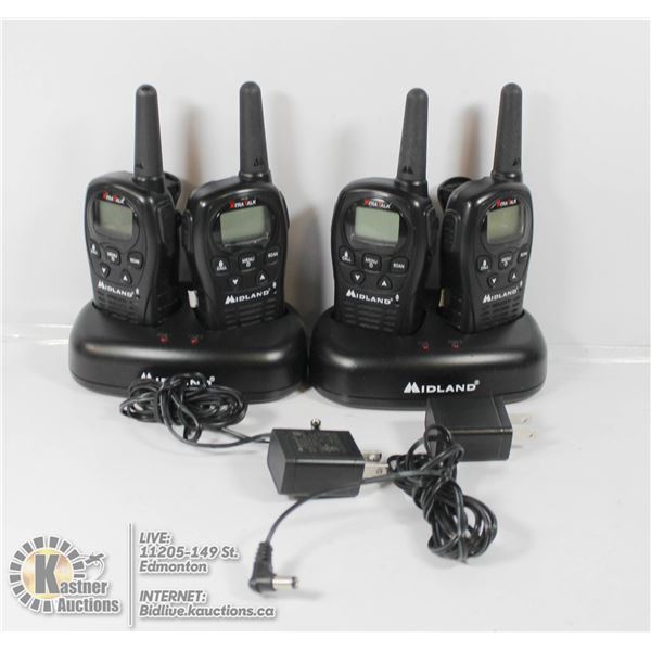 SET OF 4 MIDLAND BODIES WALKIE-TALKIES