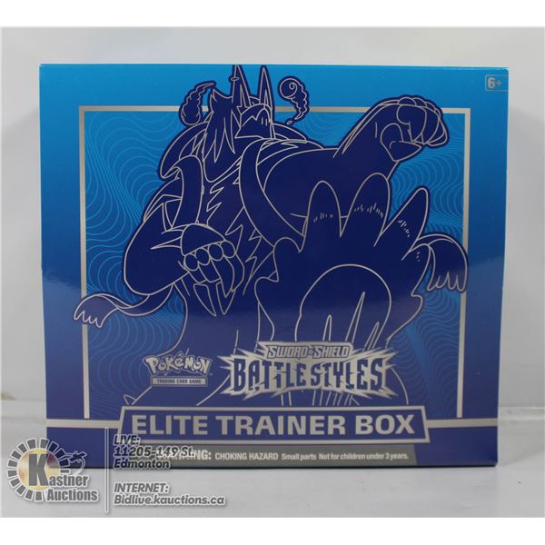 BATTLE STYLES ELITE TRAINER BOX WITH x8 BOOSTERS E