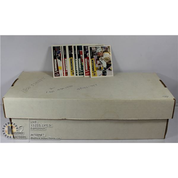 1600 COUNT BOX OF HOCKEY CARDS