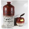 Image 1 : DECORATED VASE AND GIANT APPLE