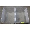 Image 1 : LOT OF 2 FOLDING LID TOTES