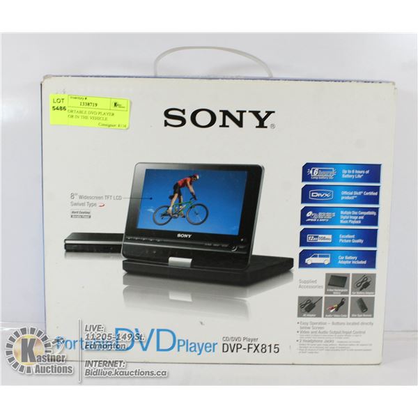 SONY PORTABLE DVD PLAYER IN BOX
