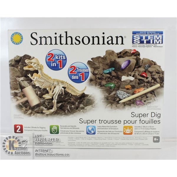 SMITHSONIAN SUPERDIG FOR DINOSAUR AND CRYSTALS