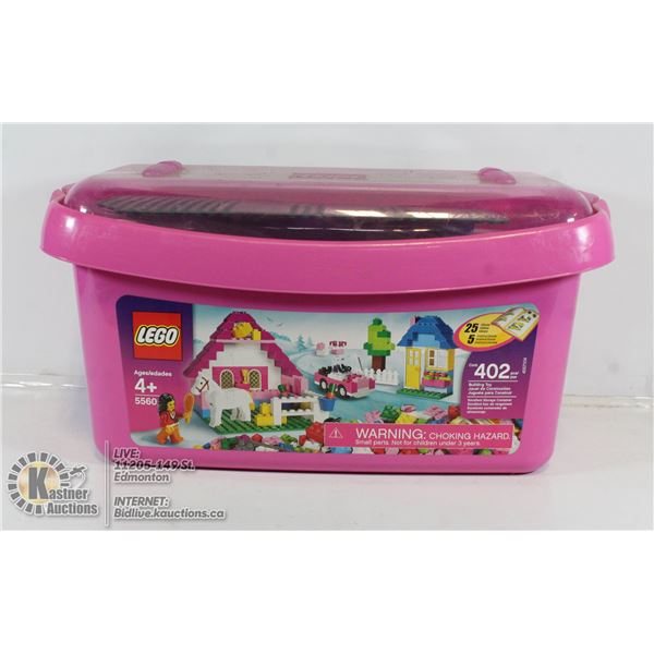 NEW LEGO CLASSIC 5560 LARGE PINK BRICK BOX