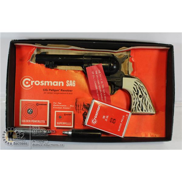 VINTAGE CROSSMAN .22 CALIBER CO2 PELLET GUN