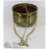 Image 1 : VTG SOLID BRASS HANGING POT