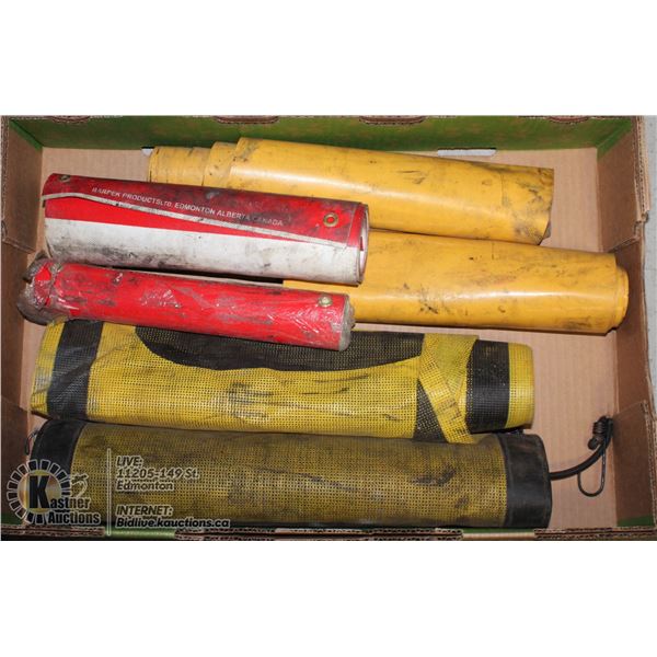 LARGE FLAT OF 6 OVERSIZE LOAD/WIDE LOAD SIGNS