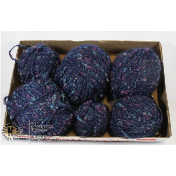 6 SKEINS OF CHUNKY YARN