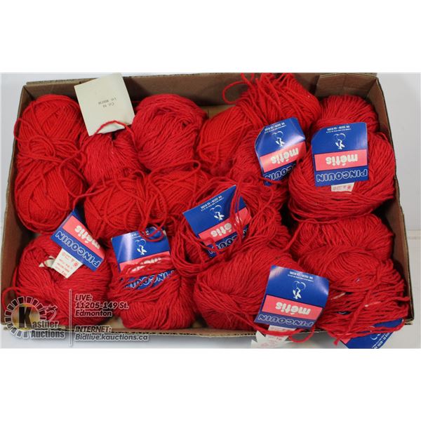 14 SKEINS PINGOUIN 60% COTTON YARN