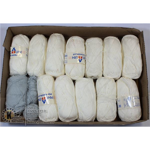 14 SKEINS PENGOUIN 100% COTTON YARN