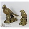 Image 1 : PAIR OF SOLID BRASS BIRDS