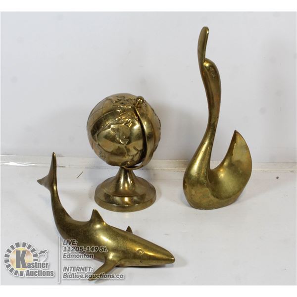 3 PC ASSORTED BRASS