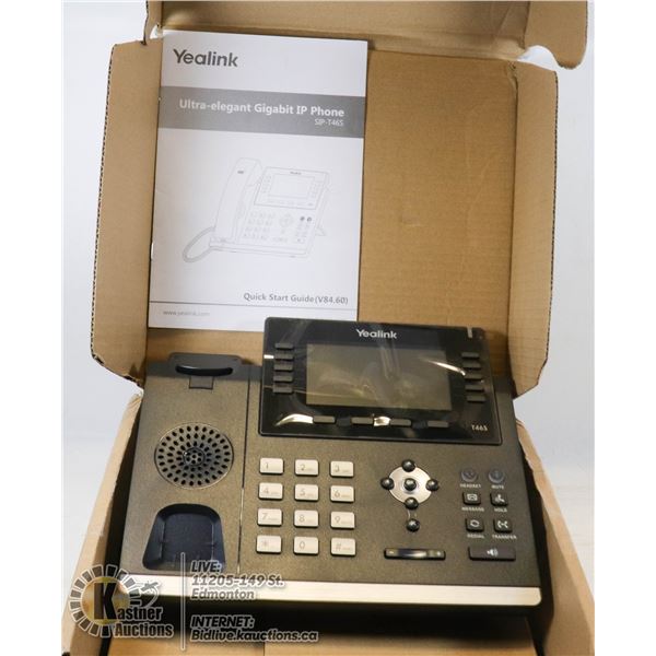 NEW YEALINK ULTRA-ELEGENT GIGABIT IP PHONE.