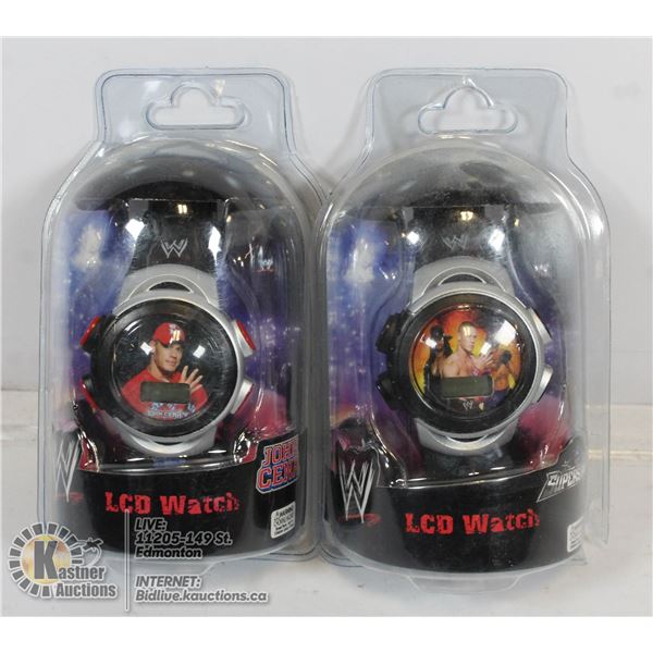 2 NEW SEALED WWE LCD WATCHES