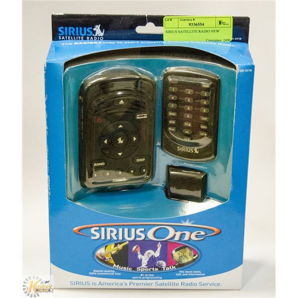 SIRIUS SATELLITE RADIO NEW