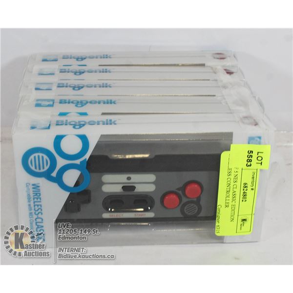 LOT OF 5 NES CLASSIC EDITION WIRELESS CONTROLLER