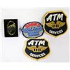 Image 1 : LOT OF BRINK'S BRASS KEYCHAIN AND 3 ARM PATCHES