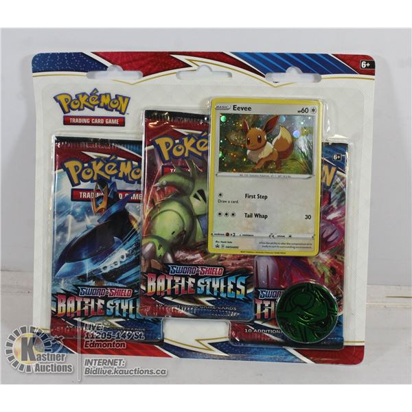 x3 POKEMON BOOSTER PACKS, PROMO CARD, COIN SET
