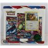 Image 1 : x3 POKEMON BOOSTER PACKS, PROMO CARD, COIN SET